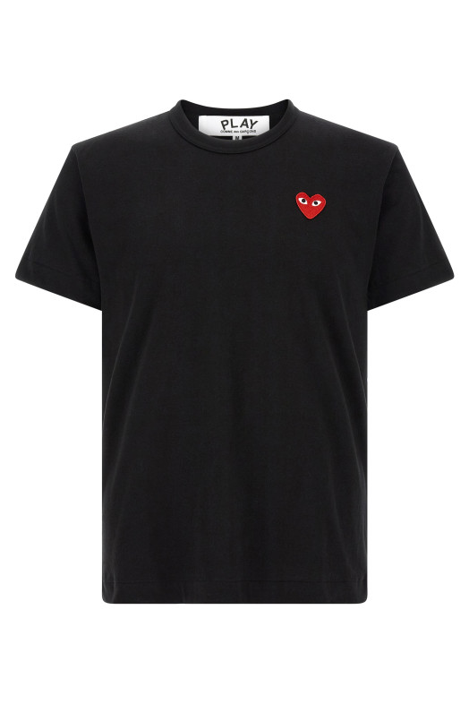 Heart patch t-shirt Black