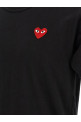 Heart patch t-shirt Black