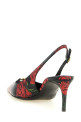 Rose print slingbacks Multicolor