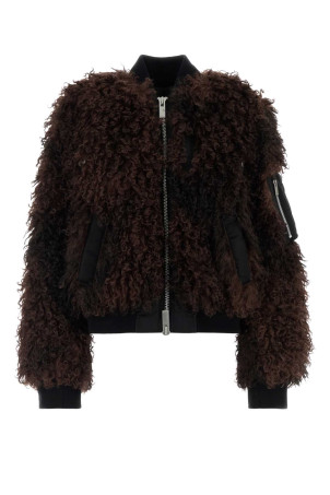 Brown eco fur bomber jacket SACAI (2608660)