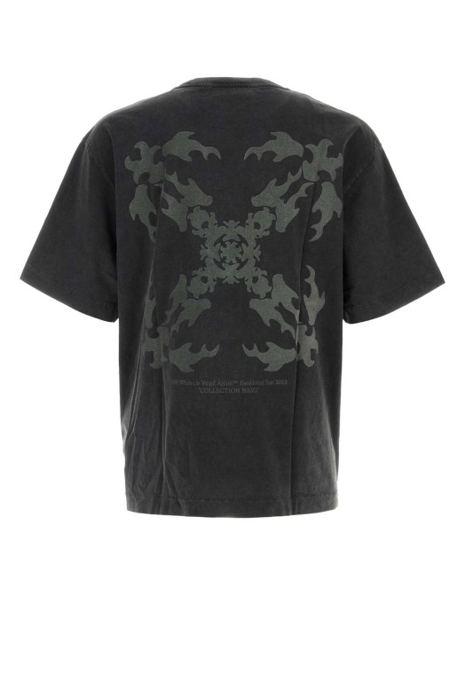 Slate cotton t-shirt OFF WHITE (44MAA120F26J00W001)