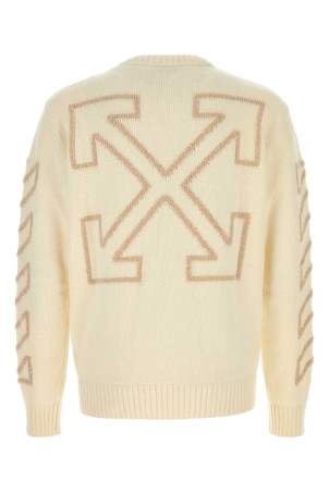Cream wool blend sweater Beige OFF WHITE (44MHE087F26K001110)