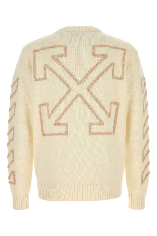 Cream wool blend sweater Beige OFF WHITE (44MHE087F26K001110)