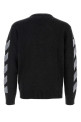 Slate wool blend sweater Blue OFF WHITE (44MHE087F26K002010)