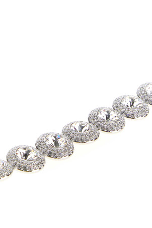 Silver metal Una Angelic bracelet SWAROVSKI (5735343)