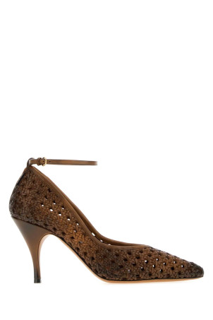 Brown leather pumps MIU MIU (5I654EFA0853ZN7)
