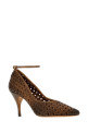 Brown leather pumps MIU MIU (5I654EFA0853ZN7)