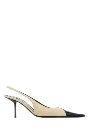 Two-tone leather Babylone Breteuil pumps SAINT LAURENT (858966AAESX)
