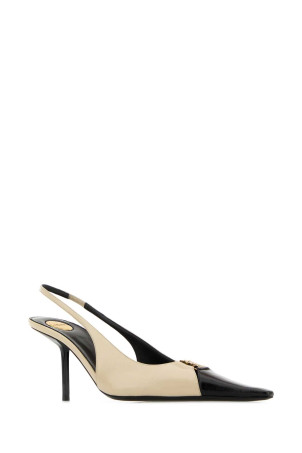 Two-tone leather Babylone Breteuil pumps SAINT LAURENT (858966AAESX)