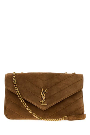 Caramel suede medium LouLou shoulder bag SAINT LAURENT (871619AAEY6)