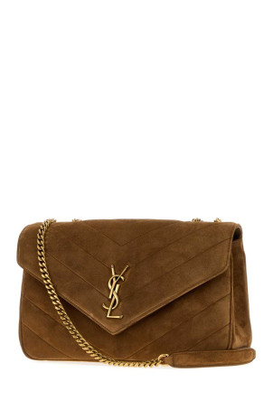 Caramel suede medium LouLou shoulder bag SAINT LAURENT (871619AAEY6)
