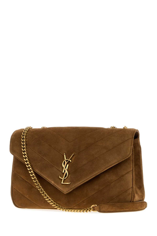 Caramel suede medium LouLou shoulder bag SAINT LAURENT (871619AAEY6)