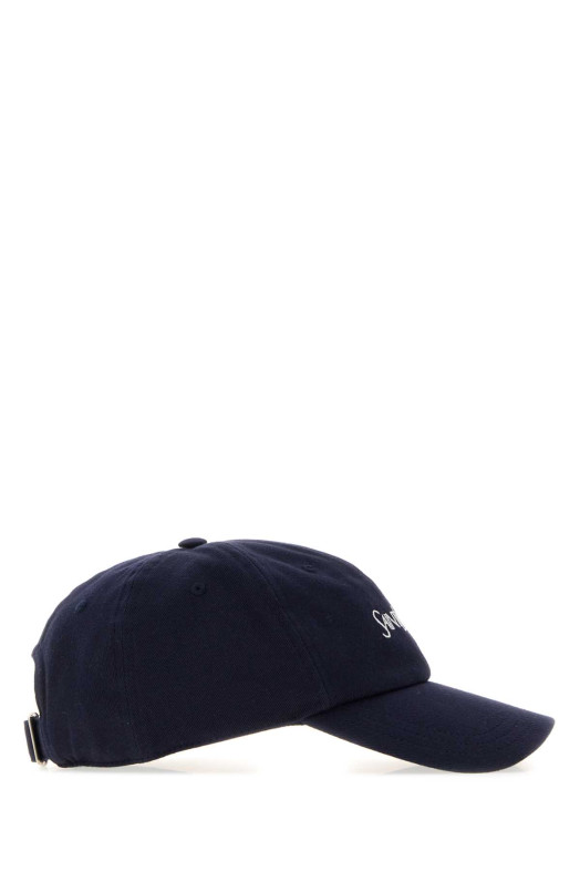 Navy blue cotton baseball cap SAINT LAURENT (A000TX3YU61)