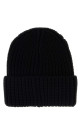 Black wool beanie hat Black SAINT LAURENT (A0045W3Y206)