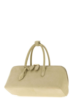 Pastel green nubuck small Delta handbag ALAIA (AA1L1015CA214)
