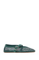 Light blue mesh ballerinas ALAIA (AA3A029A023)