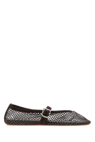 Dark brown mesh ballerinas ALAIA (AA3A029A023)