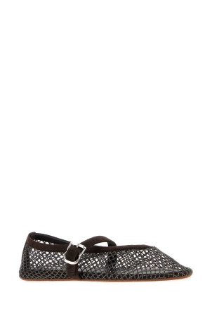 Dark brown mesh ballerinas ALAIA (AA3A029A023)