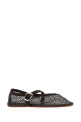 Dark brown mesh ballerinas ALAIA (AA3A029A023)