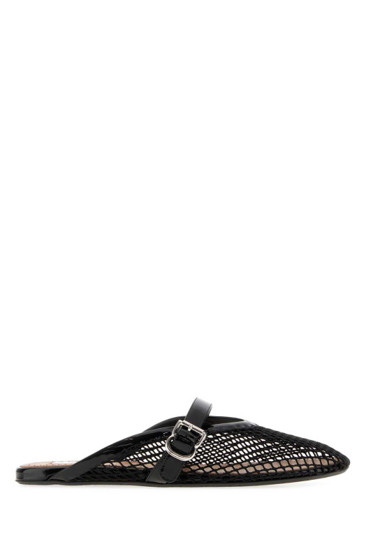 Black mesh slippers Black ALAIA (AA3A1035A028)