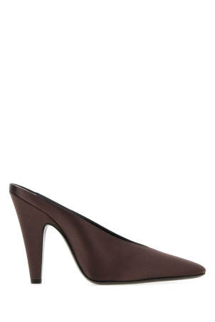 Brown satin Cone mules orange ALAIA (AA3M2022A024)