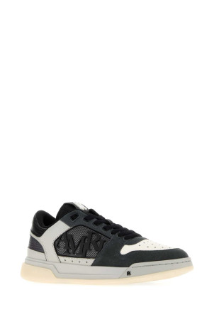 Two-tone leather and fabric Classic Low sneakers Black-grey AMIRI (AM426SN016)