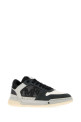 Two-tone leather and fabric Classic Low sneakers Black-grey AMIRI (AM426SN016)