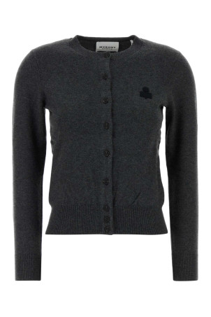 Кардиган «Mona» из смеси хлопка и угля от ISABEL MARANT ETOILE (CA0115FAC1L17E)