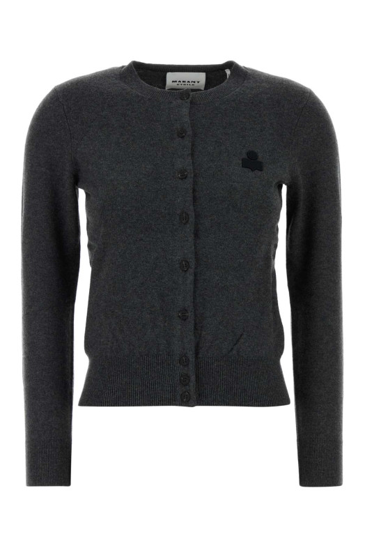 Кардиган «Mona» из смеси хлопка и угля от ISABEL MARANT ETOILE (CA0115FAC1L17E)