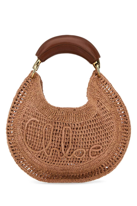 Сумка «Банана» из рафии цвета «антик» от CHLOE (CH25US902P08) CHLOÉ