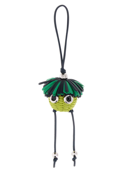 Multicolor leather Loomie charm Green LOEWE (COTC232X10)