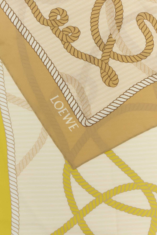 Фуляр из ткани с саржавым переплетением с принтом LOEWE (FSA1SS7X07)