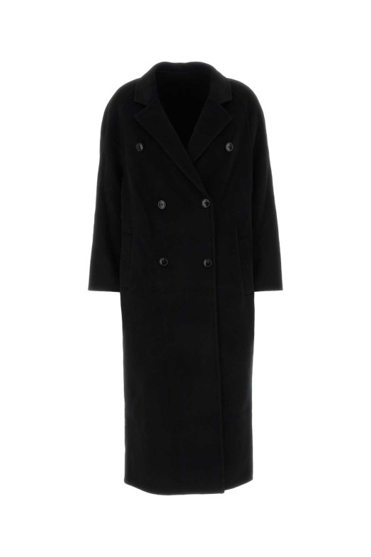 Black wool blend Irvin coat Black LOULOU DE SAISON (IRVIN)
