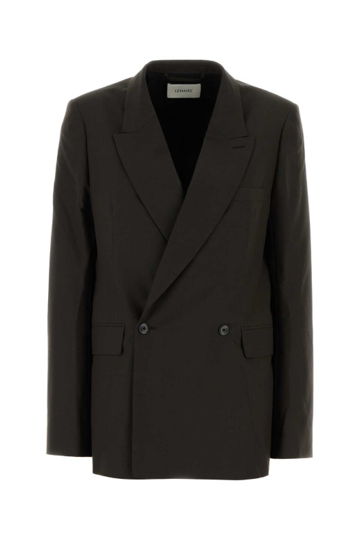 Dark brown twill blazer LEMAIRE (JA1113LF414)