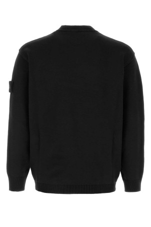 Черный свитер из эластичного хлопка Black STONE ISLAND (L2S155100037S00FM)