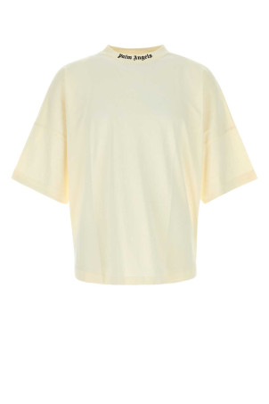 Cream cotton oversize t-shirt PALM ANGELS (PAMAA005JR002)