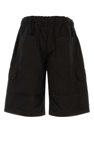 Black cotton bermuda shorts PALM ANGELS (PMCS01S26FAB002)