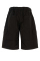 Black cotton bermuda shorts PALM ANGELS (PMCS01S26FAB002)