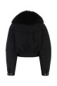 Black cotton blend padded jacket DSQUARED (S72AM1156D35170)