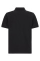 Logo patch polo shirt Black