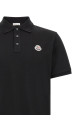 Logo patch polo shirt Black