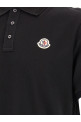 Logo patch polo shirt Black