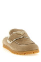 Suede sabots Beige