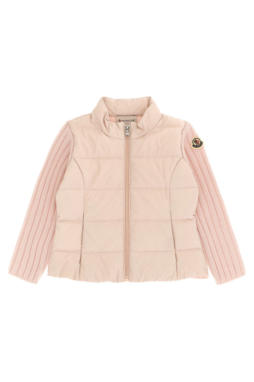 Кардиган с подкладкой, розовый MONCLER ENFANT L29519B00004M4281529