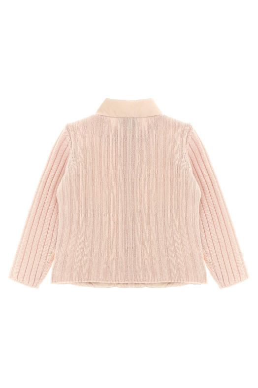 Кардиган с подкладкой, розовый MONCLER ENFANT L29519B00004M4281529