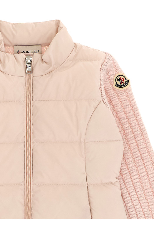 Кардиган с подкладкой, розовый MONCLER ENFANT L29519B00004M4281529