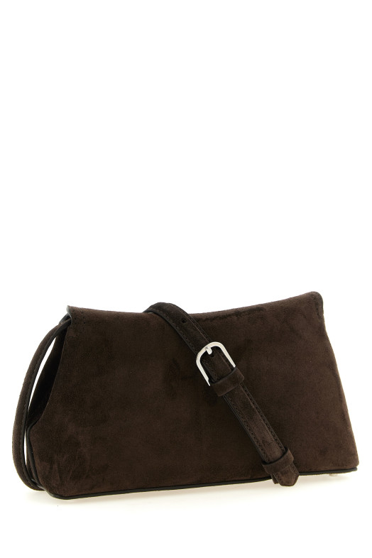 'T-Lock' clutch Brown