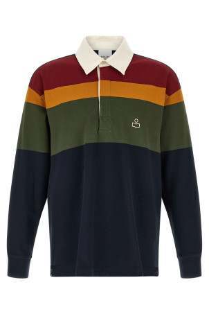 Color Block 'Brandon' polo shirt Blue