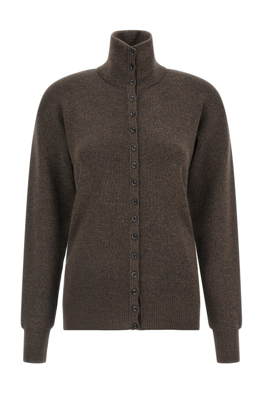 'Buttoned Top' cardigan Brown
