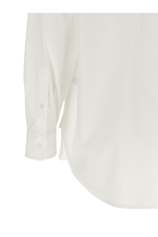Monogram embroidery shirt White